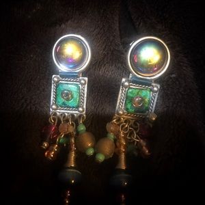 CLIP EARRINGS SPECIAL IRIDESCENT COLORS